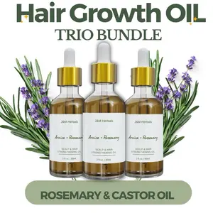 Trio Bundle: Rosemary & Castor Hair Growth Oil
