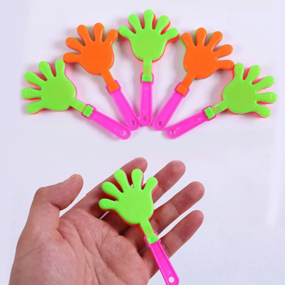 10Pcs Sturdy Plastic Compact Travel Size Hand Clapper Noisemakers Set - Child's Educational Shape Sorter Toy, Crisp Sound Sports Cheering Supplies, All Seasons Party Favors