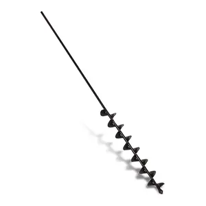 32" x 2" Extended Length Garden Auger Drill Bit for Planting Bulb & Bedding  Auger  Solid Barrel-No Need to Squat  Hole Digger for 3/8" Hex Drive Drill- Earth Auger Bulb Planter Tool