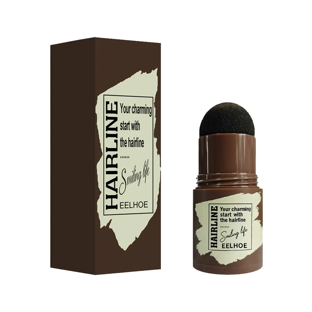 Black Eyebrow Powder - Hairline Trimming, Natural Lazy-Eyebrow Effect, Quick Makeup Application Tool