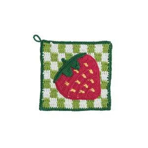Strawberry Crochet Trivet