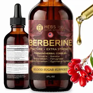 Berberine Complex Liquid Drops - Alcohol-Free Tincture with Ceylon Cinnamon & Herbal Blend, Non-GMO, Made in USA