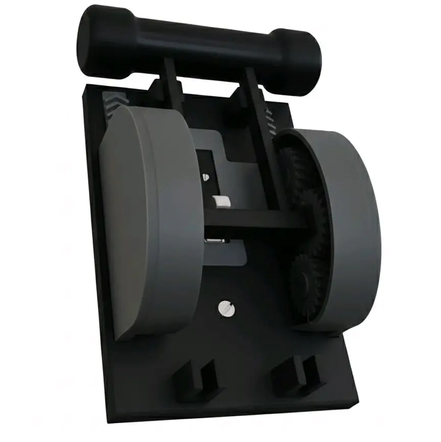 Industrial Geared Light Switch Cover Decor Black and Grey Design for Modern Home Office Use Modern Style
