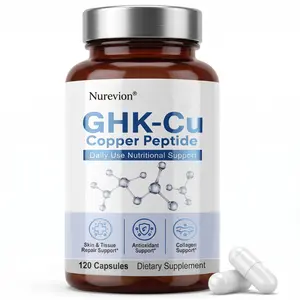 GHK-Cu Copper Pe-ptide, High Potency Formula Promotes Skin Elasticity & Firmness, Youthful Glow & Healthy Hair, Gluten-Free Backed Formula for Everyday Wellness – 120 Capsules
