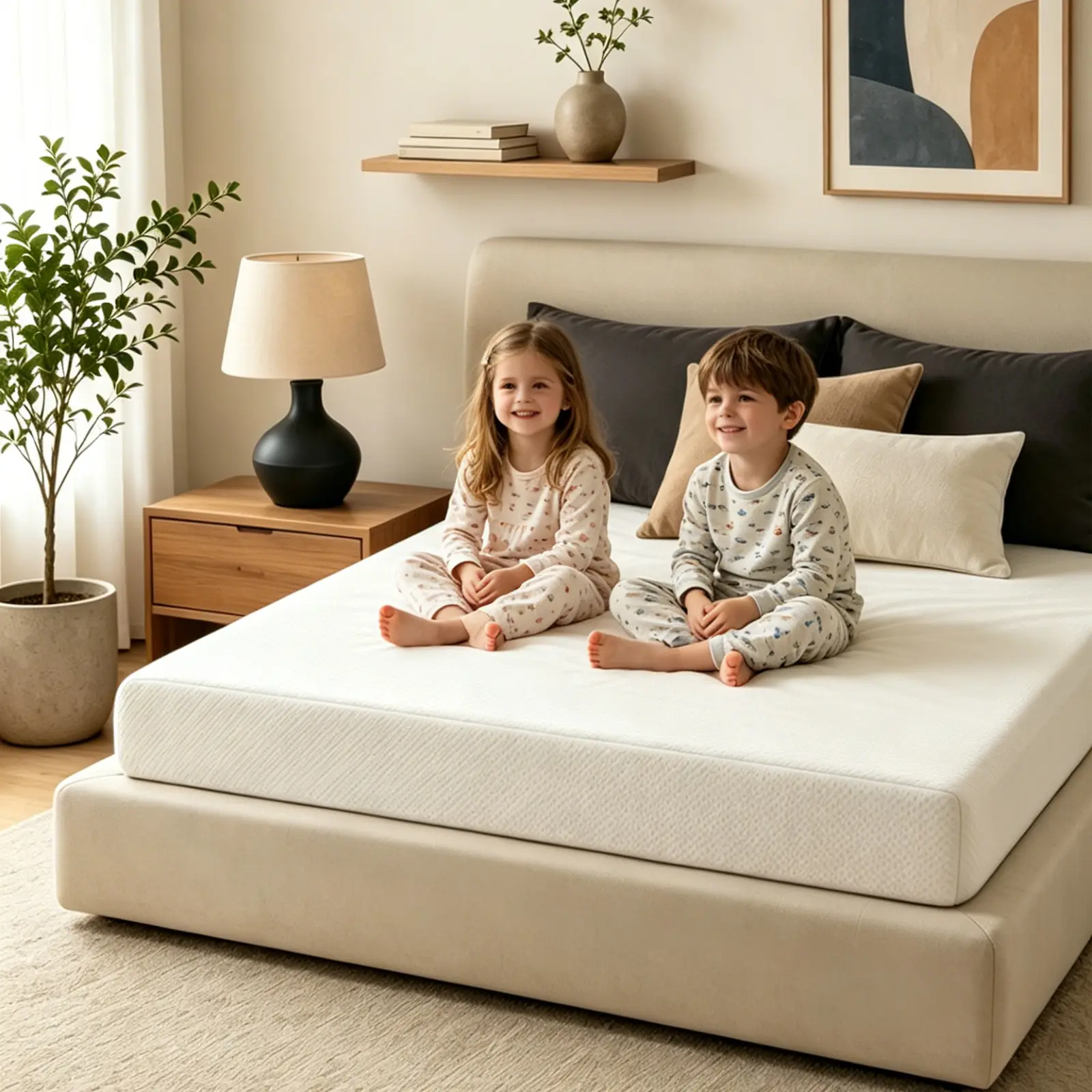 Ergonomic Supportive Memory Foam Mattress - Pressure Point Relief for Neck, Waist, and Leg Aches, Ergonomic Memory Foam