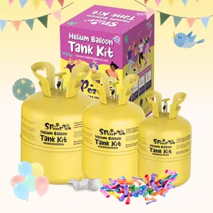 Spozer 13/ 22L Helium Tank Pump Kit, Free 50/ 100 Balloons Party Supplies Anniversary