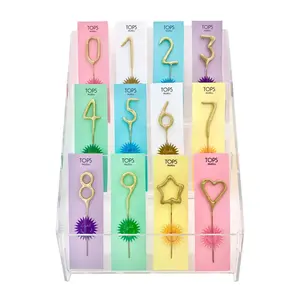Number Nine - Mini Gold Number Sparkle Candle
