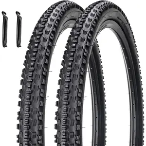 2 Pack 27.5'' Bike Tires 27.5 x 2.1 54-584 Bicycle Folding Replacement Tire Bike Parts for 27.5 x 2.0/2.1/2.125 Mountain Bike Beach Cruiser Bike City Urban Bicycles Bikes