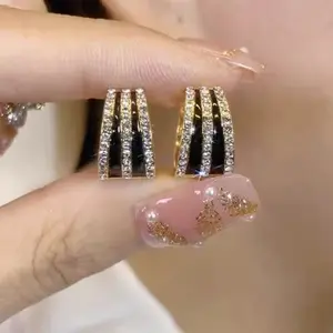 LisiZen Japanese Korean Style Fashion Personality Rose Flower Drop Earrings, Long Design European & American Jewelry DZEH2029