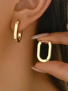 Hypoallergenic Stainless Steel Golden Earrings, Anti-Fading, Comfortable & Versatile Design, Elegant Jewelry Gift for Women, Statement Earrings, Elegant Minimalist Earrings