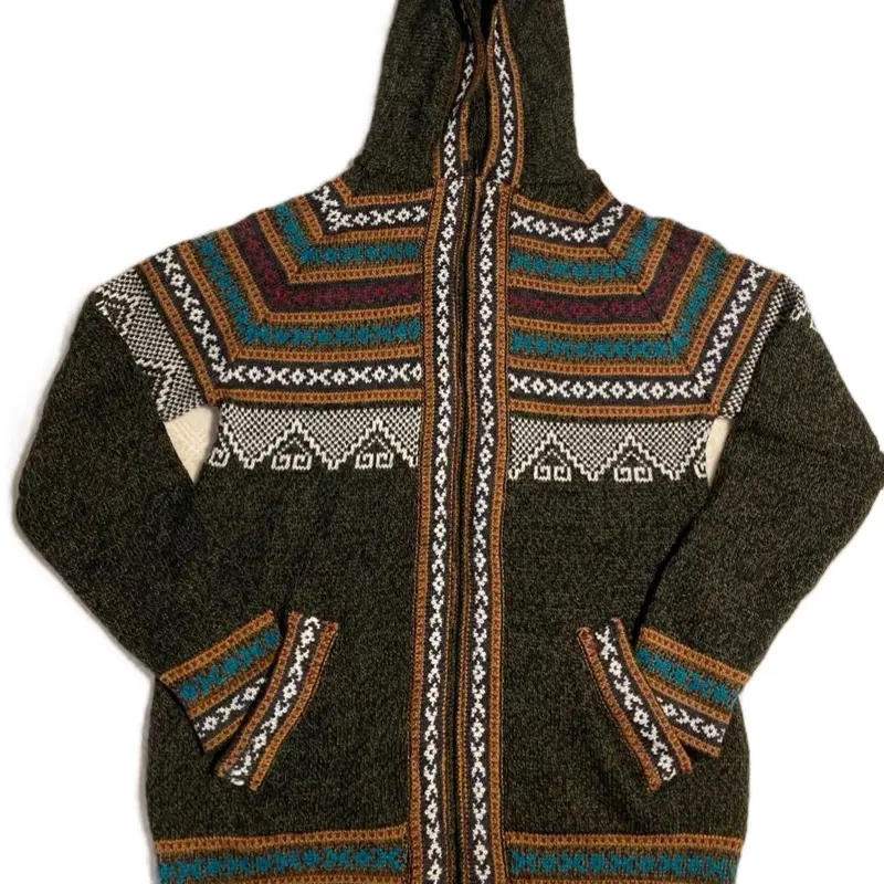 Sueter peruano size M unisex Cotton Casual Menswear Medium Sweater Tops