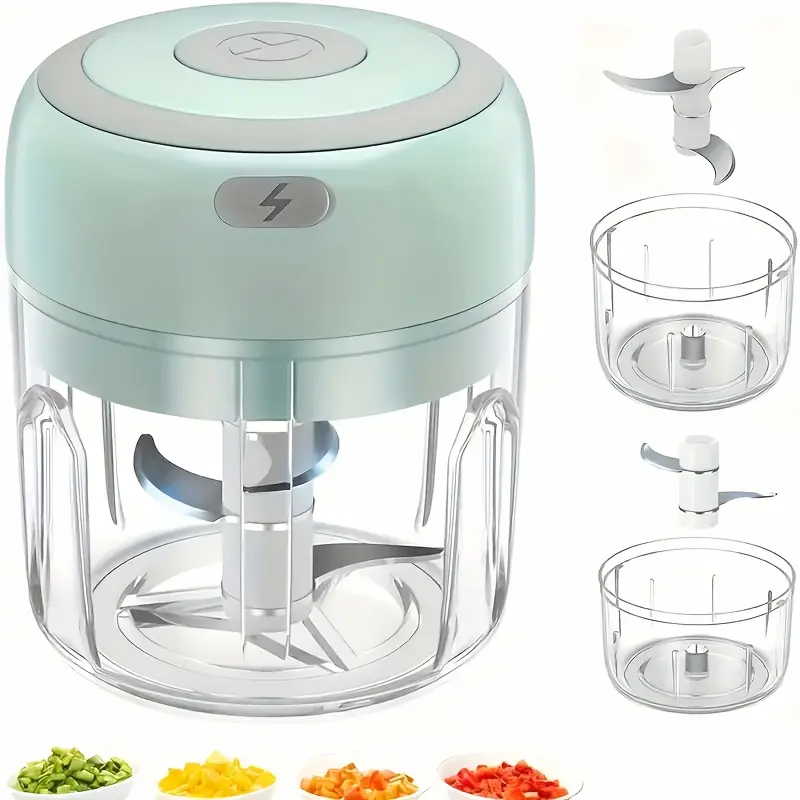 Electric Meat Crusher (Free Garlic Chopper Blade)Small Household Multi-functional Meat Crusher Mince Garlic Meat Machine with Meal Cooking Crusher