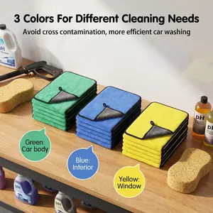 Car Wash & Detailing Towel Set, Premium Microfiber Cloths, Lint-Free and Durable, Ultra-Soft and Absorbent, Safe for All Auto Surfaces, Ideal for Daily Car Care and Road Trips