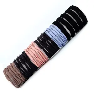 No Dmamage Hair Ties for Girls,Women,Men,Large Pony tails Hair Ties, Bracelets,No Plastic Hair Tie for Thick Curly Hair,4-1 Design,Hair Elastics (Black blue  gray)
