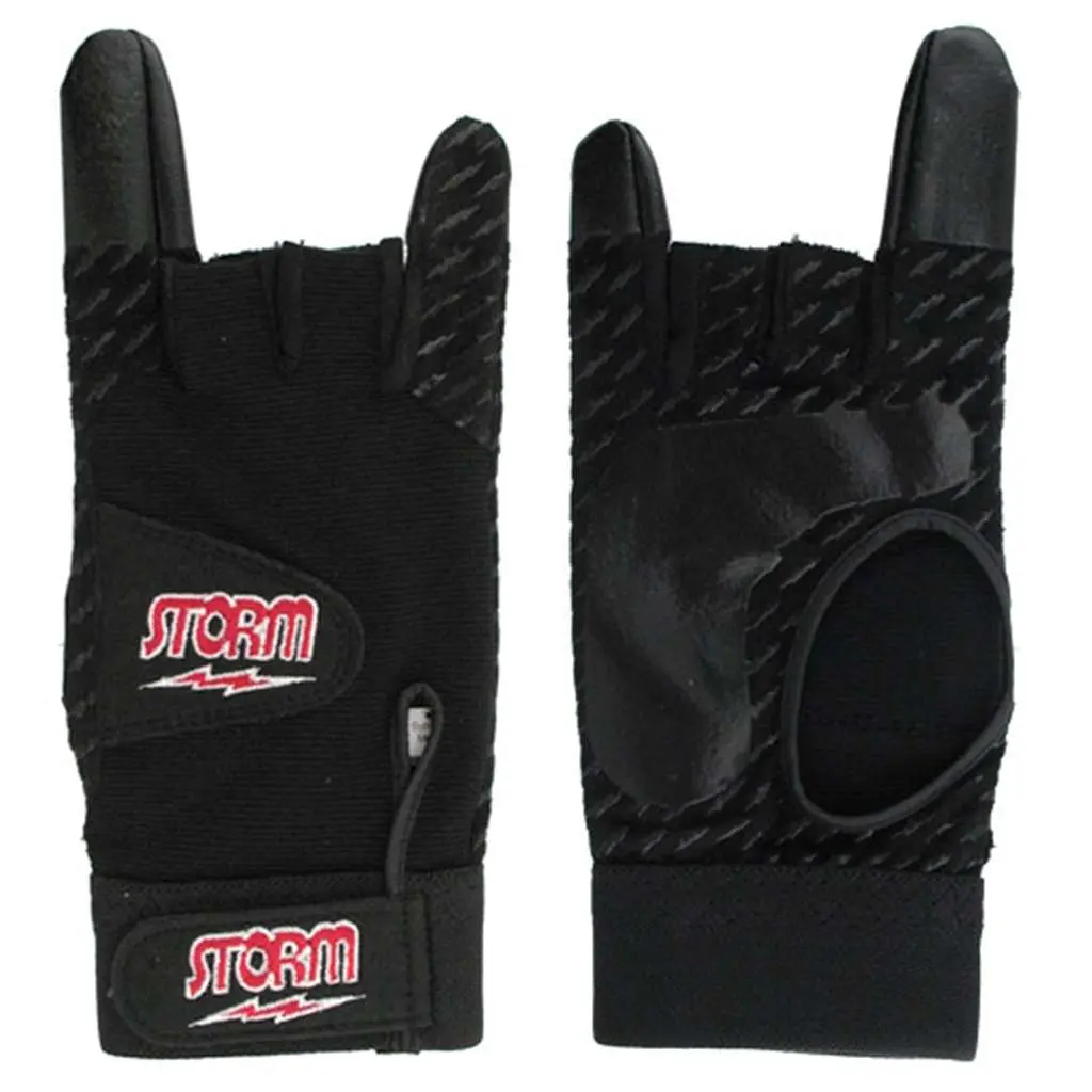 Storm Xtra Grip Sports Glove - Black, Right Hand, Spandex Fabric, Elastic Wrist, Grip Control, Molded Back, Multi-Size