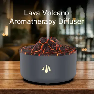 Volcanic Lava Essential Oil Diffuser Ultrasonic Humidifier with Colorful Lights, 200ML Water Tank, Air Purifying for Bedroom Office Gift