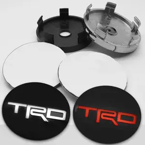 4pcs 60mm Car Styling Wheel Center Hub Caps Rim Cover Badge Emblem For Toyota TRD Corolla Auris Yaris Rav4 CHR Camry Prius Hilux Avensis Accessories