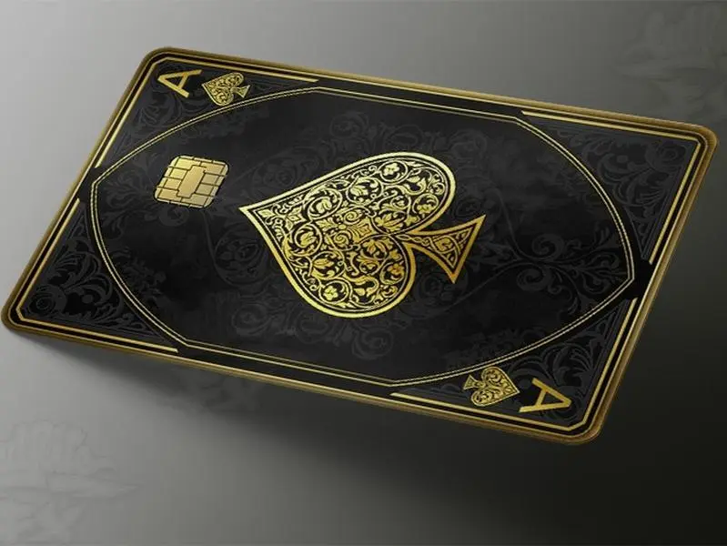 Ace Of Spades Credit Card Skin - UV-Resistant Adhesive Vinyl Decal Sticker for Debit Card Covers, Customizable Office Stationery Accessory
