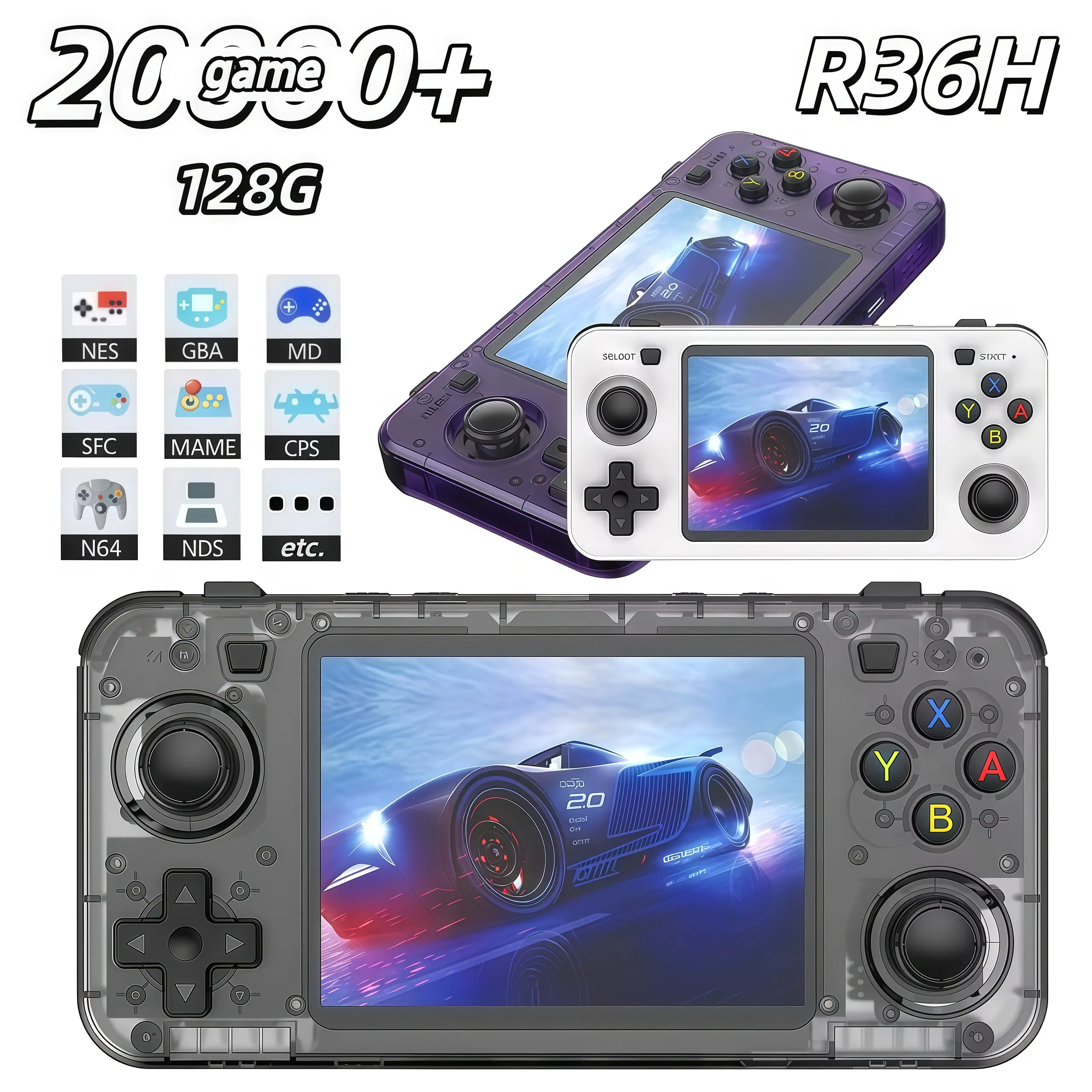R36H retro handheld console runs on a Linux operating system, features a 3000mAh battery and a spacious 128GB of storage, and comes pre-loaded with 20,000 classic games. It makes for an excellent holiday or birthday gift.