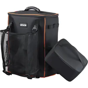 Father's Day Gift VEVOR Welding Backpack, 35.6L Welder Backpack for Tools and Helmet, 600D Polyester Extreme Gear Pack with Helmet Catch Bag, Multi-Purpose Gear Storage Bag for Welding, Outdoor Camping, Mountaineering