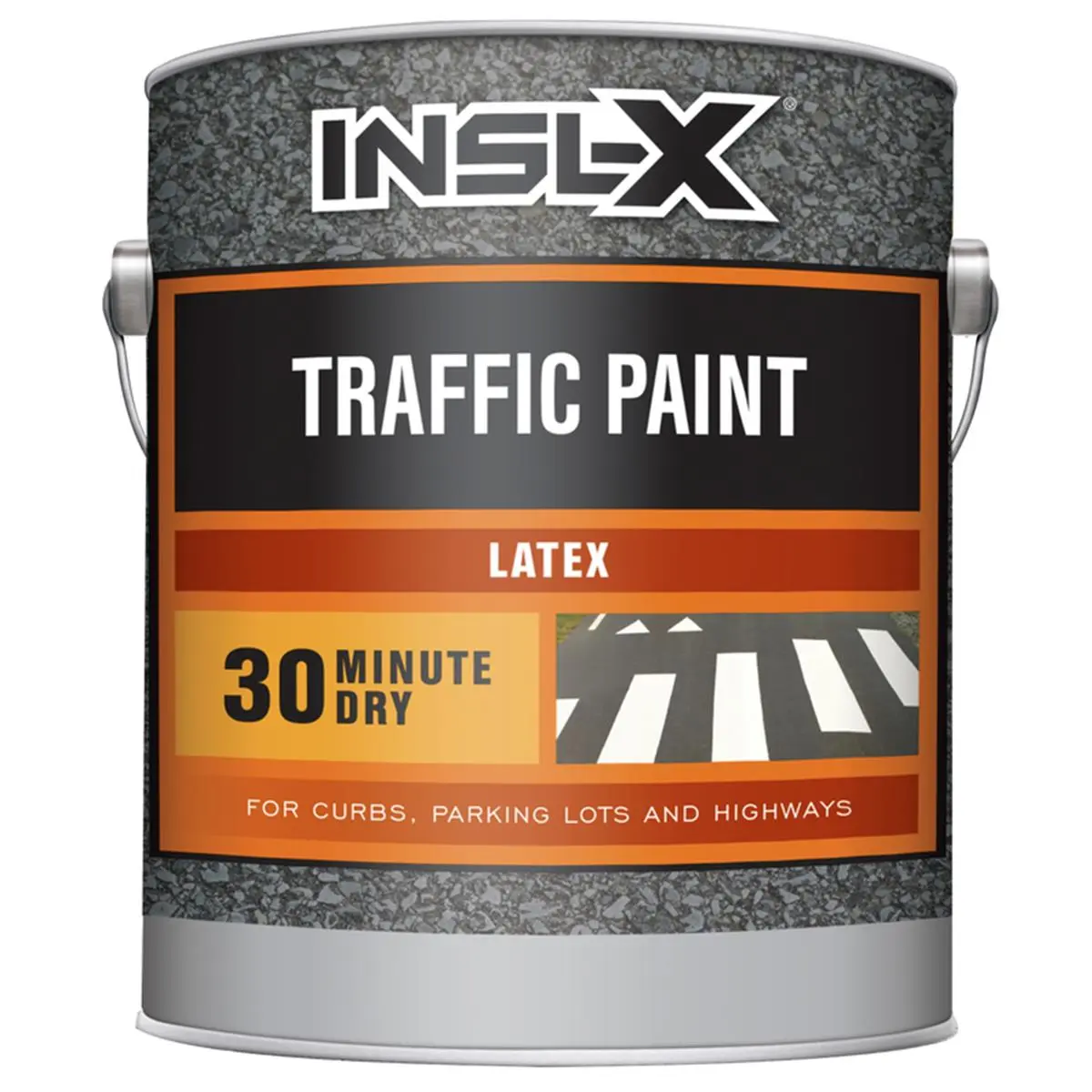 INSL-X 1002344 212 MAIN Fast Dry Indoor/Outdoor Black Traffic Zone Marking Paint, 1gal Pack of 4 - Asphalt, Concrete Automotive Car Washing Maintenance Solution with No Inverted Spray, No Primer Required