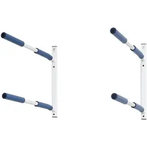 Sparehand PS-32L Double Tiers Hybrid Kayak or SUP Wall Mount Rack - Dual Angle, Black