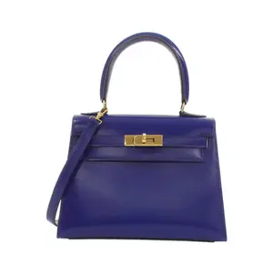 Pre-owned HERMÈS Calfskin Shoulder Bags Hermes Mini Kelly Box Calf
