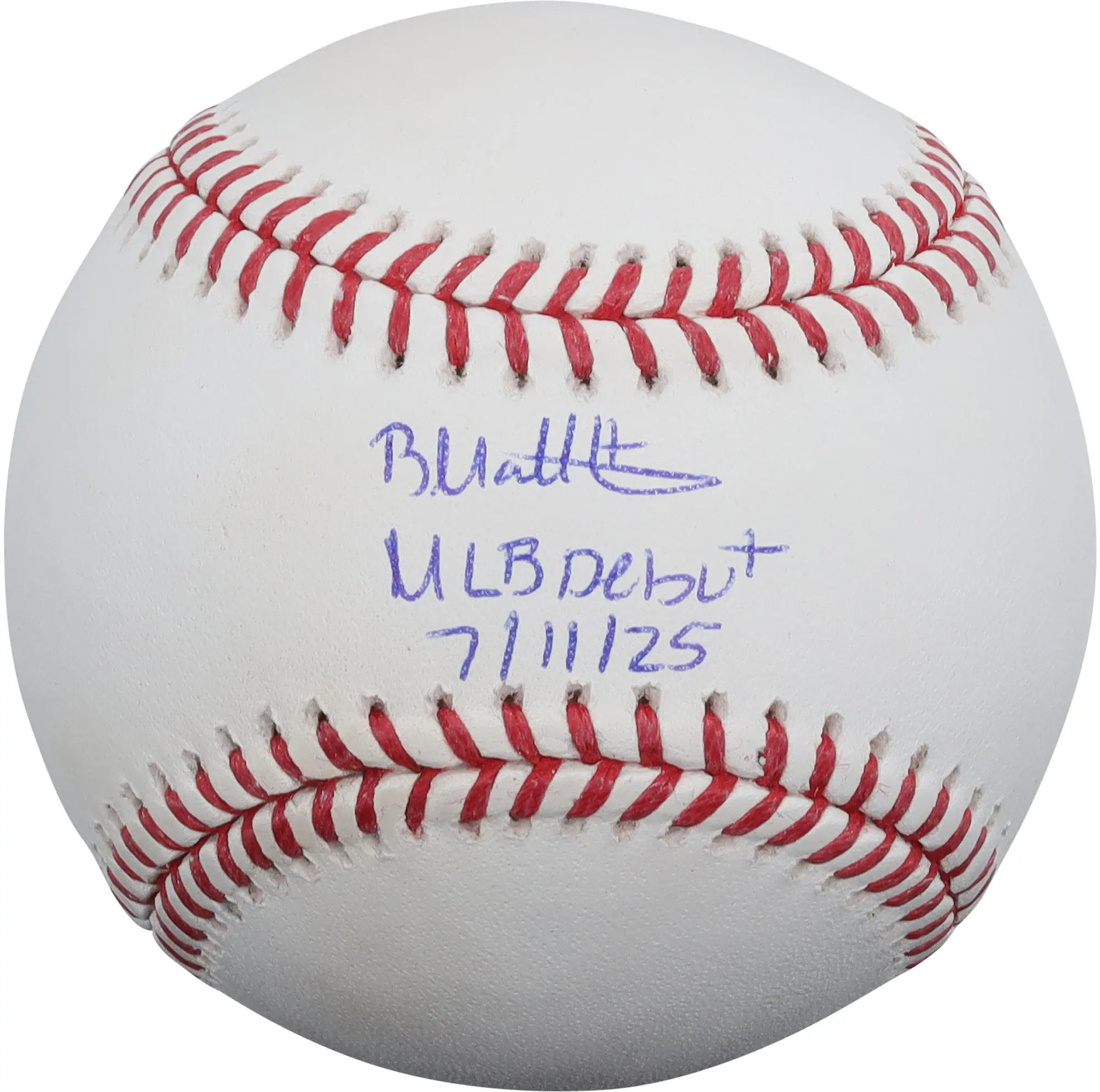Brice Matthews Houston Astros Autographed Baseball with "MLB Debut 7/11/25" Inscription - Fanatics Authentic Certified