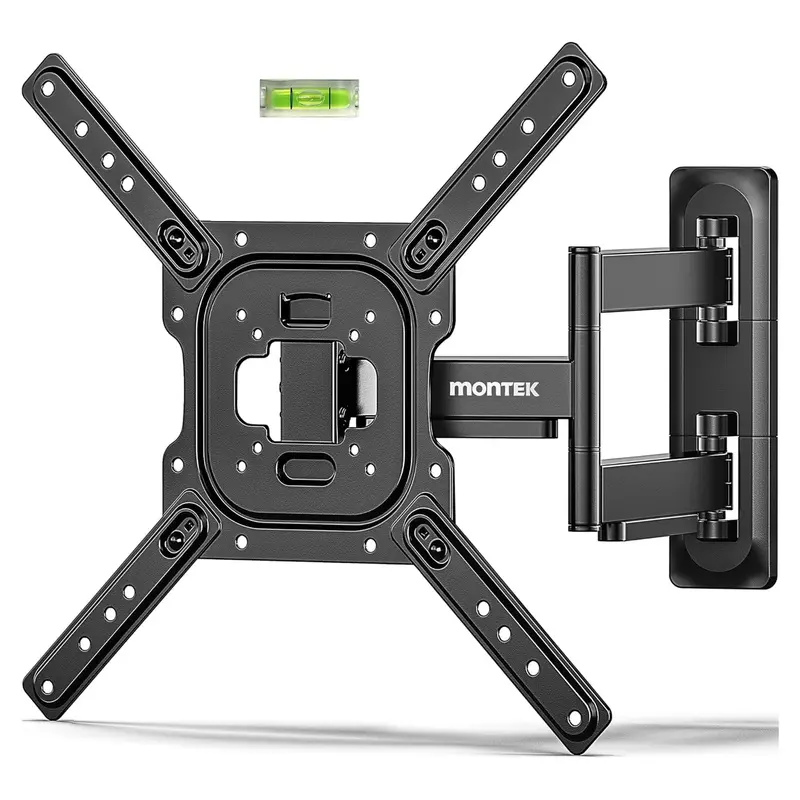 monTEK Adjustable Full Motion Metal TV Wall Mount - Steel Bracket for 13-120 in Flat/Curved HDTV, 23-65 in Compatible, Articulated Arm with Tilt-Swivel & Extend for Any Seat, Space-Saving, Max VESA 900x600mm, 265 lbs Load, Easy Install