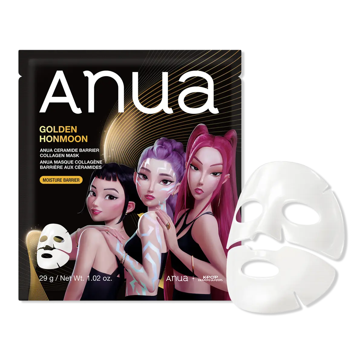 ANUA Kpop Demon Hunters Ceramide Barrier Collagen Mask