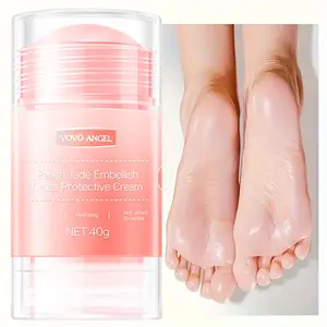 Vovo Angel Peach Foot Cream, Foot Balm for Moisturizing Skin, Moisturizer, 1 Tube Hydrating Foot Lotion for Soft, Smooth Feet, Intensive Foot Care