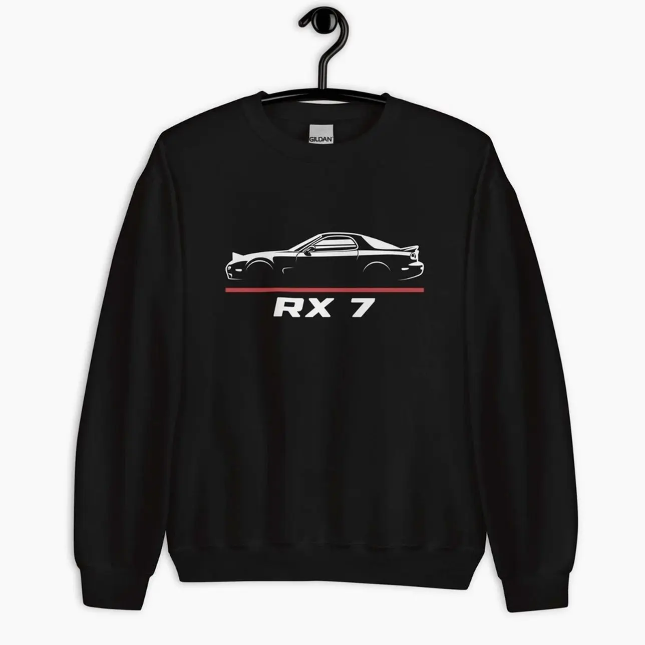 Mazda RX-7 Silhouette Unisex T-Shirt Sweatshirt Hoodie, Classic JDM Car Enthusiast and Fans Gift