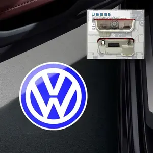 2 Pcs Courtesy Door Projector Light for(Volkswagen)Passat Sagitar CC Magotan Tiguan Golf, Welcome Projector Lamp kit Compatible with MK5 MK6 MK7 Warning Interior Puddle Lamps,summervibes