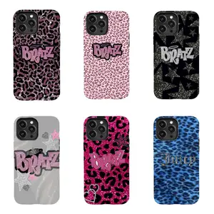Bratz Doll-Style iPhone Case — Cute & Girly Y2K Aesthetic, Sweet & Sparkly; Compatible with iPhone 11–17 Pro Max/Plus Series and Samsung Galaxy S23– Series; Stylish, Drop-Resistant Protective Cover