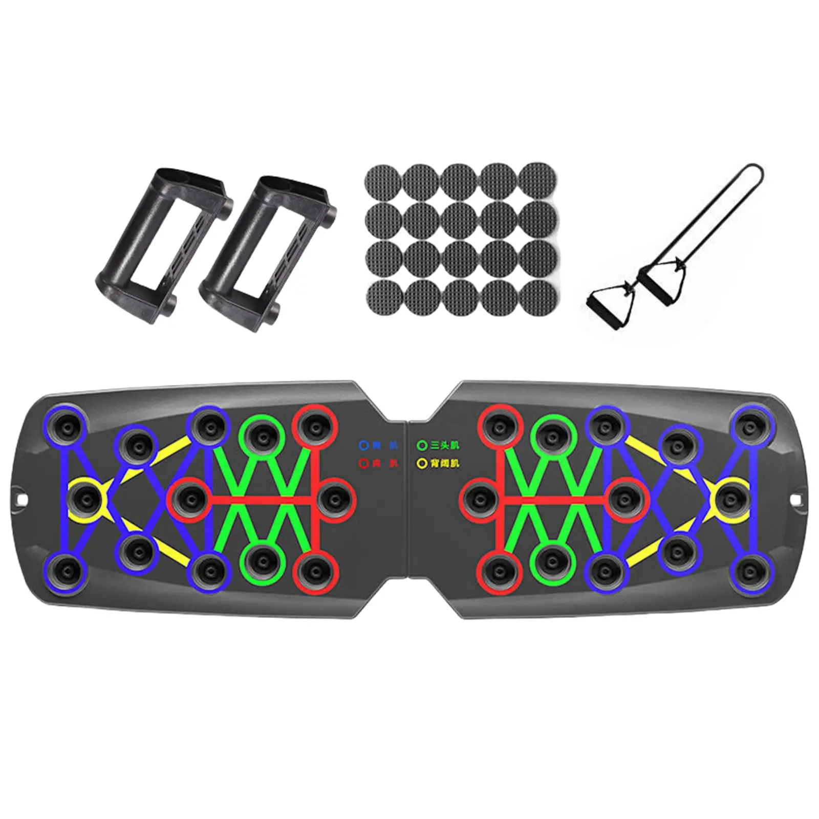 Multifunctional Push Up Boards Press Up Board EquipmentPushup Stands Push Up Boards Exercise Board WithResistance Band