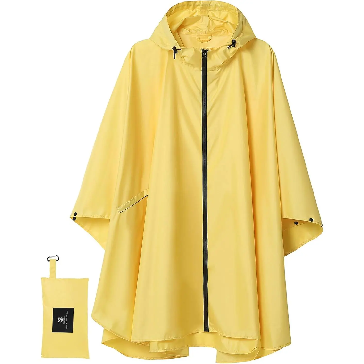 SaphiRose Unisex Rain Poncho Waterproof Raincoat Hooded for Adults Women with Pockets