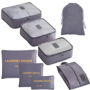 8pcs/14pcs Packing Organizers, Packing Cubes for Suitcases, Travel Luggage Organizer, Versatile Travel Accessories, Essential Travel Accessories, Shoe/toiletry/laundry Bags, Travel Organizer Set