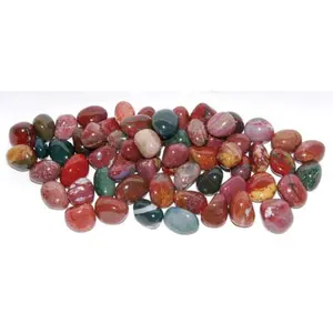 Fancy Jasper Tumbled Stones 1 Lb Bulk — Grounding Nurturing Crystal