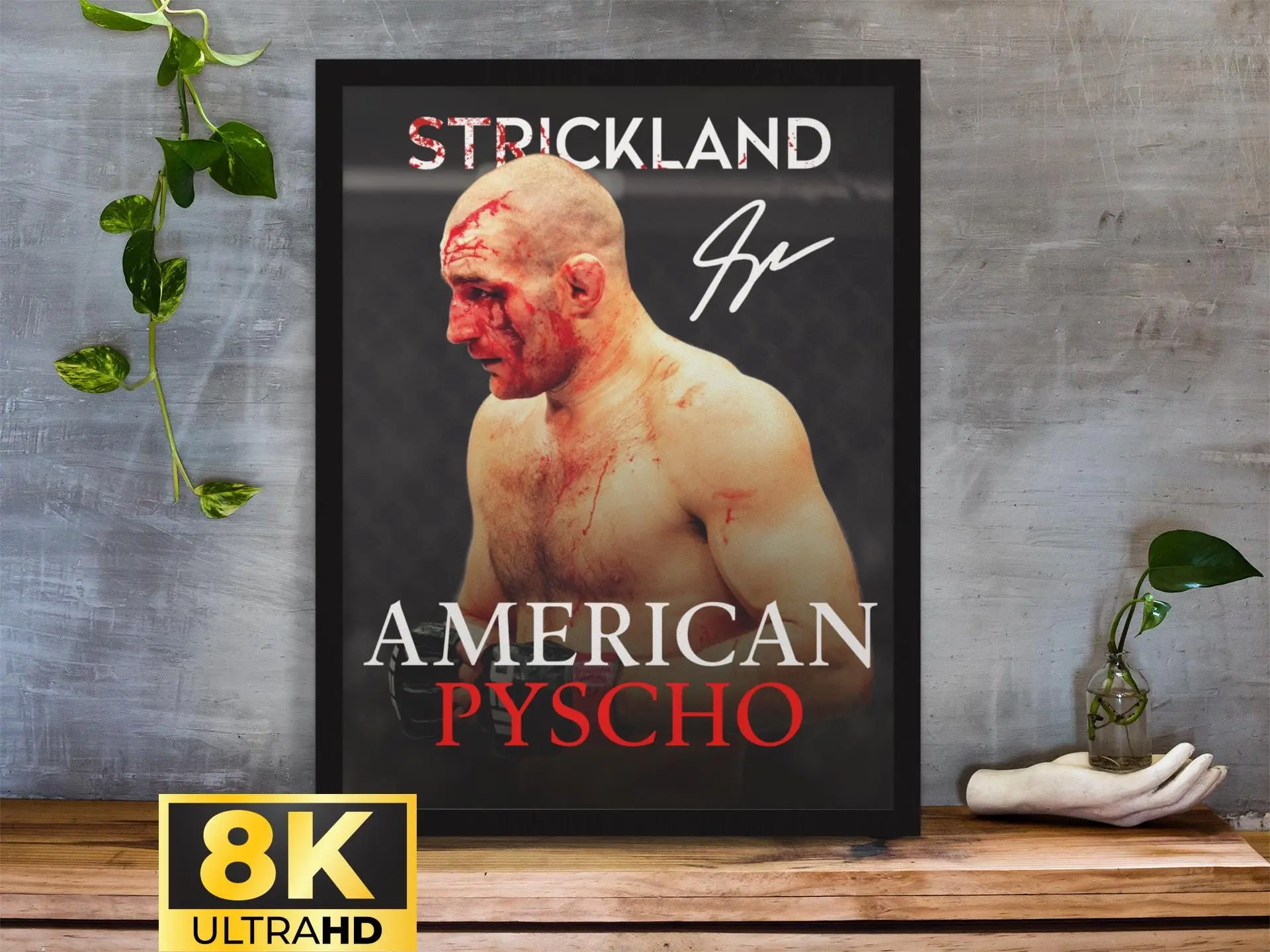 Sean Strickland, POSTER UNFRAMED , American Psycho, UFC POSTER UNFRAMED , POSTER UNFRAMED  Ideas, Motivational POSTER UNFRAMED s, Wall Decor, MMA POSTER UNFRAMED