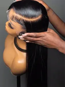 Bling Hair Brazilian 34 36 Inch Bone Straight Human Hair Wigs 13x4 13x6 HD Lace Front Wig Smooth Lace Frontal Wigs 180 Density Human Hair Wig For Women Pre Plucked TikTokShop SummerVibes