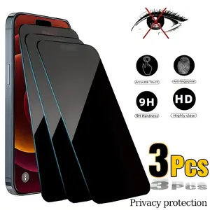 Get 3 premium anti-spy privacy screen protectors in one pack, offering long-lasting protection for your iPhone and great value for money, perfectly compatible with iPhone 11, 12, 13, 14, 15, 16, 16E, 17 Pro Max Plus mini X/Xs models.