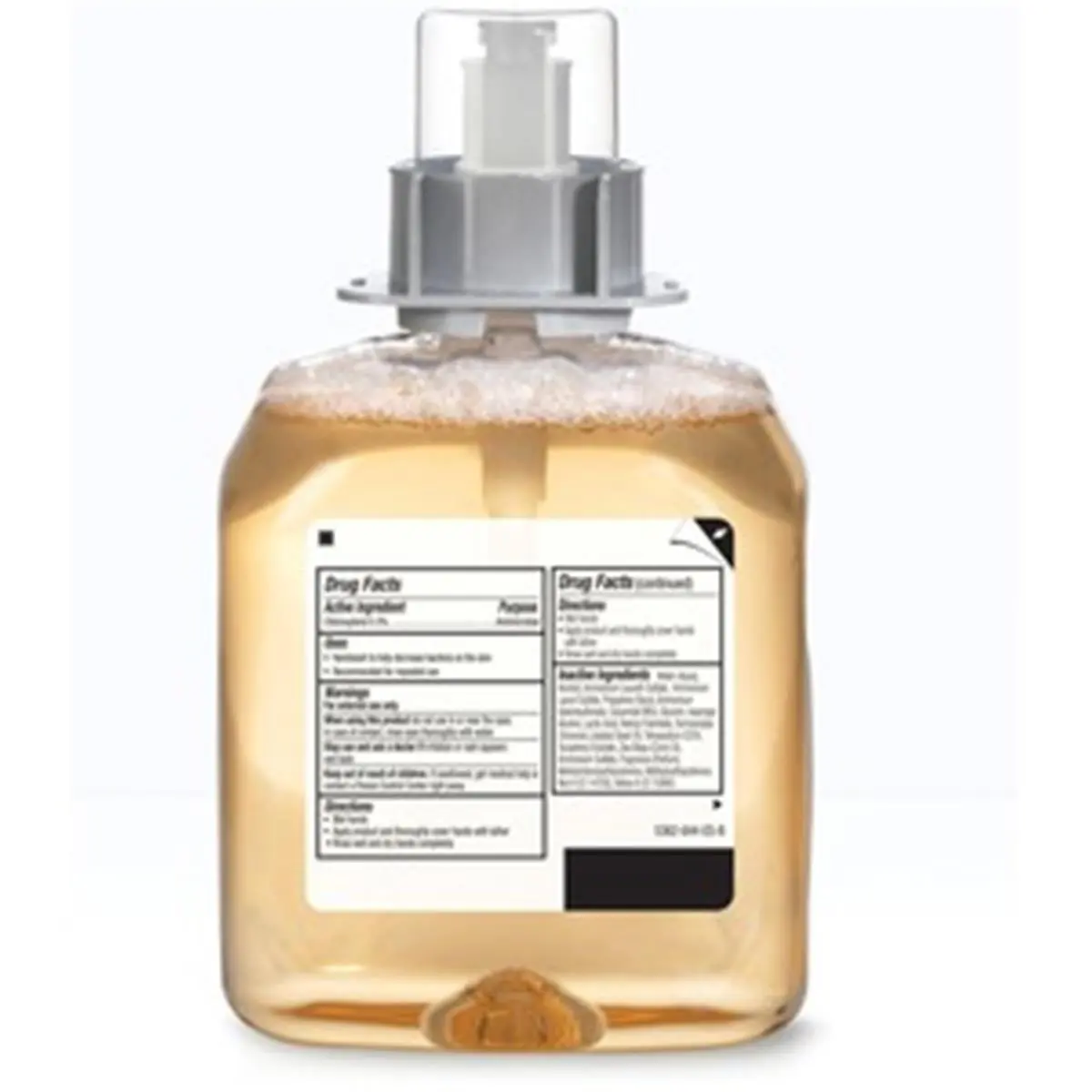 212 MAIN Gojo FMX-12 Foam Handwash Refill - Triclosan-Free Antibacterial Soap, Fresh Fruit Fragrance, Sanitary Sealed, Amber, 1250ml (42.3 fl oz), Fresh Dispensing Valve for Camping, Office Bathrooms, Personal Care