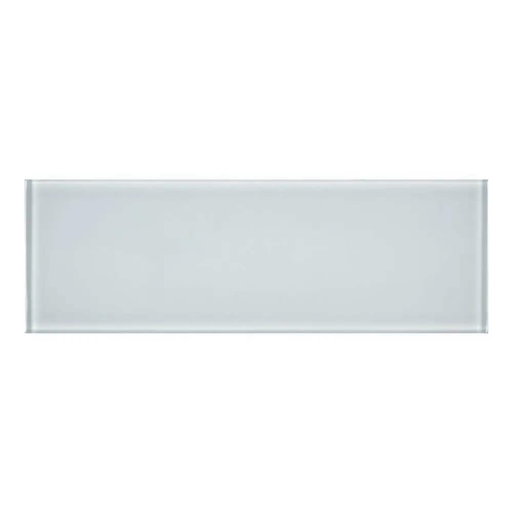 York Lucent White 3x9 Glass Tile