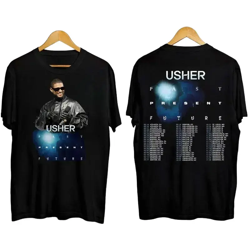 2024 Usher Past Present Future Tour Shirt, Usher Concert 2024 Shirt, Usher Fan Gift, Usher Graphic Shirt, Usher Merch, Usher 90s Vintage Tee