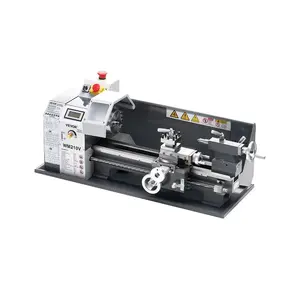VEVOR Metal Lathe, 8x 16 in, 550W Benchtop Lathe Machine, 0-2500 RPM Variable Speed, with 0.0003 in Spindle Accuracy Metal Gear, for Processing Precision Parts Imperial/Metric Thread Soft Metals Wood