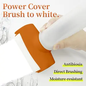 Portable Wall Paint Tool,Large Roller Brush Wall Repair Tool,Wall Repair Kit,Wall Roller Paint BrushSuitable for Repairing The Wall with Latex Paint,Water-Based,Low VOC,Non-Toxic(500g,White)