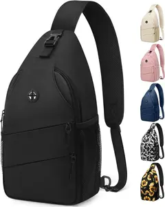 Crossbody Bags for Women Men Trendy Sling Bag Backpack Casual Chest Bag with Convertible Shoulder Strap (Medium)