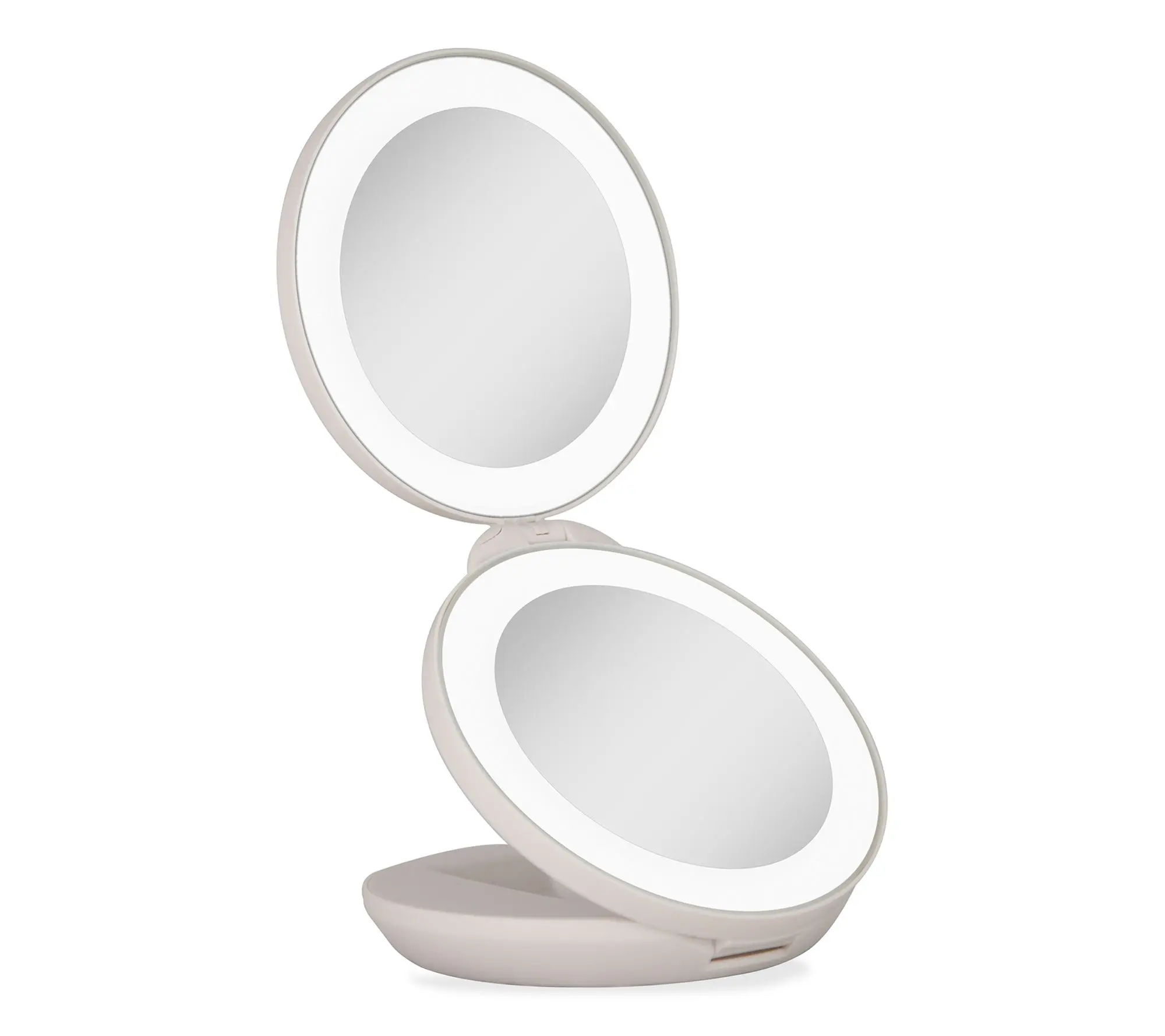 Zadro Lighted Travel Mirror w/ Magnification &Fold-to-Compact