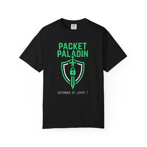 Packet Paladin Shirt - Defender of Layer 7 - Application Security Tee - Cybersecurity Gift - InfoSec Merch - Pentester Hacker Shirt