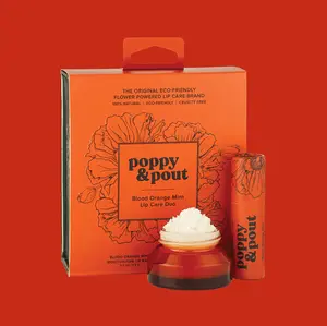 POPPY & POUT - Lip Care Duo - Blood Orange Mint